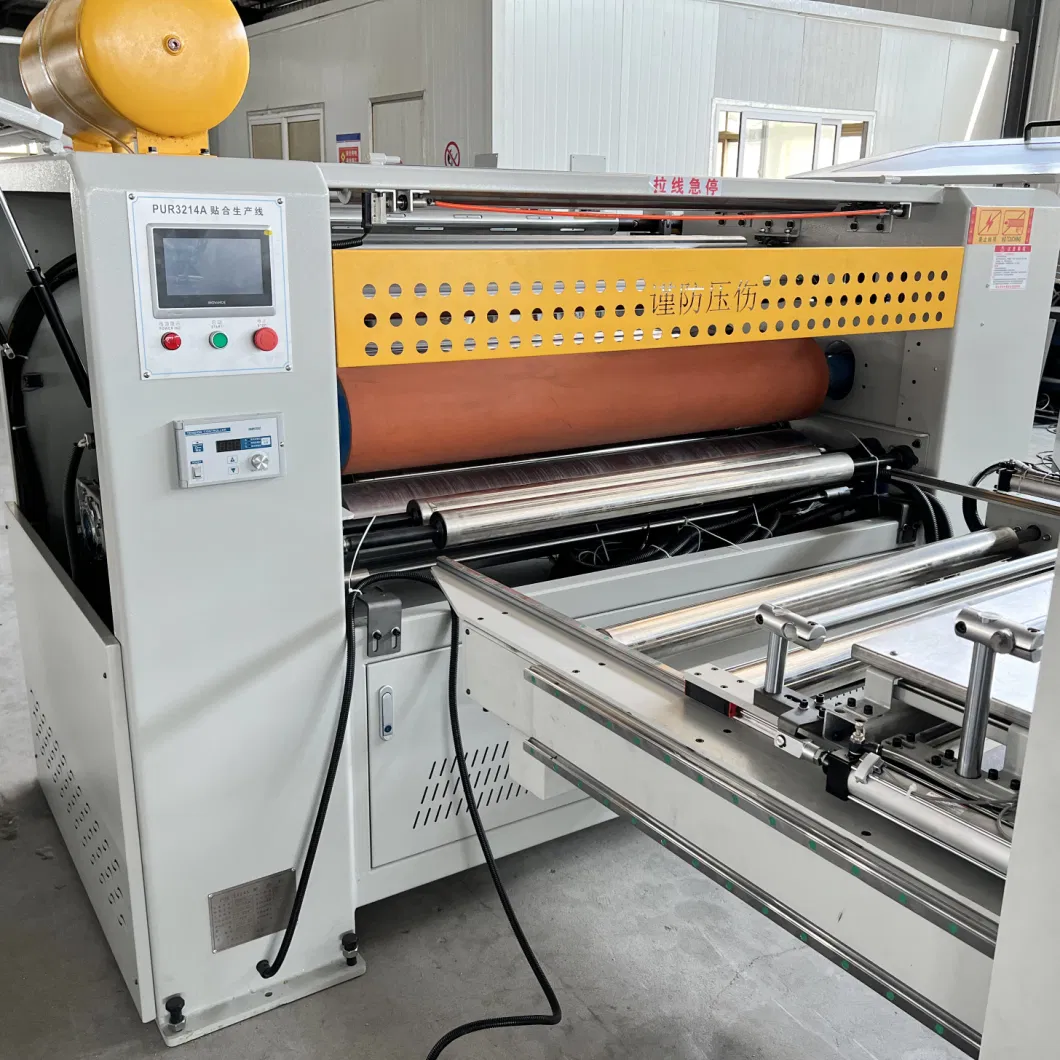 PUR Hot Melt Glue Lamination Machine with 1300mm PVC Film for Wall Partition