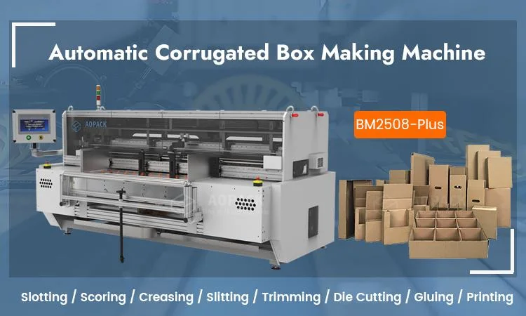 Aopack New Packing Case Making Machine Carton Box Maker on Demand Packaging